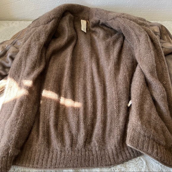 VINTAGE HETTABRETZ 1970s Reptile Leather Jacket w/ Mohair Interior, RARE! - Picture 7 of 15